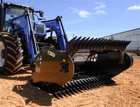 skid steer attachments rock picker|rock picker attachment for tractor.